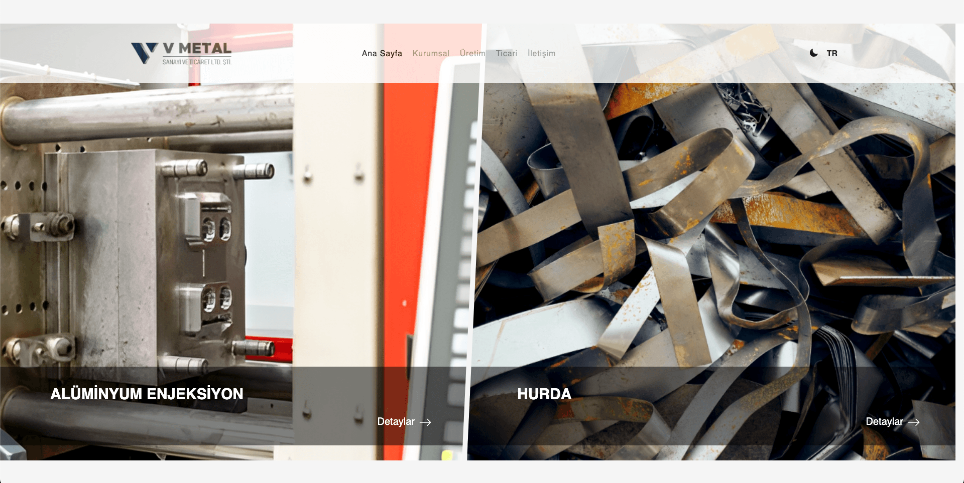 V-Metal Corporate Website